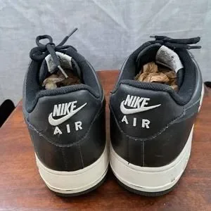 Nike | Shoes | Nike Air Force Low Black White Metallic  display picture 1